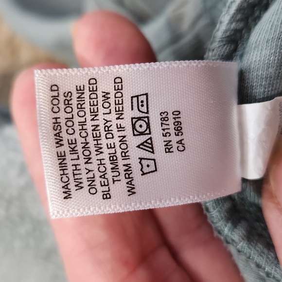 Maurices‎ Womens Washed Green Hoodie Size 1X Athleisure Grunge Lagenlook Comfy - Picture 8 of 9